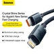 Кабель Baseus Type-C to Lightning Crystal Shine Series Fast Charging Data Cable |1.2m, 20W| black - зображення 7