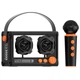 Bluetooth колонка QD03 Transparent с микрофоном Black - изображение 1