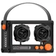 Bluetooth колонка QD03 Transparent с микрофоном Black - изображение 2