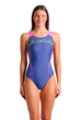 Женский купальник Arena SPIDER WEB SWIMSUIT V BACK синий размер 38 (007988-890) - изображение 1