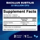 Добавка премиум-класса поддержка пищеварения и иммунитета Vitamatic Bacillus Subtilis 10 Billion 60 капсул - изображение 2