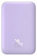 Powerbank Baseus Magnetic Mini Air MagSafe 6000mAh 20W Nebula Purple (P10059002513-00) - obraz 1