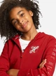 Детская теплая толстовка с капюшоном для девочки Tommy Hilfiger 212753295 92 см Красная (1159837211) - изображение 4