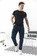 Чоловічі джинси Regular Fit Without Karma темно-синього кольору 30 (8049437) - изображение 3