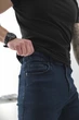 Чоловічі джинси Regular Fit Without Karma темно-синього кольору 30 (8049437) - изображение 6