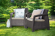 Комплект садових крісел Keter Corfu Duo Set коричневий 258944 - зображення 3