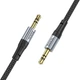 Аудiокабель Hoco UPA26 AUX Fresh audio cable, 1m Black (6942007608800) - зображення 2