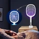 Ракетка от комаров Mosquito Racket Белая Ручная стационарная с базой - изображение 7