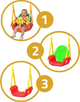 Huśtawka dziecięca Ricokids 3 w 1 Miś 424 (5902596153496) - obraz 5