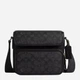 Сумка кросс-боди через плечо мужская из натуральной кожи Coach Sullivan Flap Crossbody Bag In Signature Canvas BG-COA-102 Gunmetal/Charcoal/Black (196395674176) - изображение 1