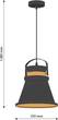 Підвісна люстра DPM SL-0100  E27 Black/Cooper (5906881231371) - зображення 3