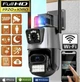 Уличная охранная Wi-Fi IP камера Dual Lens 6MP с ночным видением, двумя объективами и датчиком движения для видеонаблюдения дома - изображение 1
