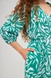 Сукня максі триярусна з ґудзиками Wear me XL Зелений (принт) (14_25_WM008_11146) - изображение 2