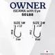 Крючки Owner 50188 Iseama with Eye №2 - изображение 5