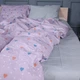 Простынь MirSon Двуспальная 180x220 см 17-0782 Pastel Love Print Бязь (2200011274300) - изображение 4