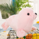 Maskotka-przytulanka Lean Toys Foka Różowa 24 cm 13830 (5905991033219) - obraz 2