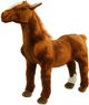М'яка іграшка Lean Toys Кінь Коричневий 40 x 37 см 13917 (5905991033783) - зображення 1