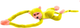 Maskotka Lean Toys Małpka z dźwiękiem Żółta 60 cm 16811 (5905884451281) - obraz 1