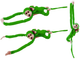 Maskotka Lean Toys Małpka z dzieckiem Zielona 70 cm 16830 (5905884451472) - obraz 3