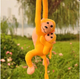 М'яка іграшка Lean Toys Мавпа з дитинчам Жовта 70 см 16831 (5905884451489) - зображення 5