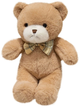М'яка іграшка Lean Toys Ведмедик з бантом Бежевий 25 см 22108 (5905991044642) - зображення 1
