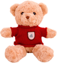 Maskotka-przytulanka Lean Toys Miś w czerwonym sweterku Beżowy 40 cm 22190 (5905991045465) - obraz 1