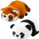 Zestaw maskotek-przytulanek Lean Toys Panda Klasyczna i Czerwona 22 cm 22120 (5905991044765) - obraz 1