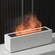 Увлажнитель воздуха, портативный аромадифузор с имитацией огня Kinscoter H3 Nordic Style Flame 200 мл, White - изображение 1