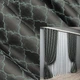 Комплект готових штор VR-Textil Жакард SAPFIR № 1754ш Графітовий з бірюзовим 100х300 см 2 шт (31-815) - зображення 1