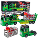 Zestaw zabawek Lean Toys Ratowniczy ze światłami i dźwiękami Ciężarówka + Helikopter + Samochód + Dinozaur (21482) (5905991038788) - obraz 2