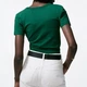 Футболка жіноча Zara T-SHIRT WITH RUCHING GREEN S Зелена (0962\818\500) - изображение 4