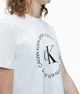 Футболка жіноча Calvin Klein Jeans Ck Round Straight Logo Women's T-Shirt S Біла (268924) - изображение 2