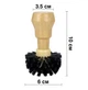 Щітка для очищення холдера / портафільтра від кави Coffee Brush пензлик / йоржик для кавоварки / кавомашини, 58 мм, бежевий (109526944) - зображення 7