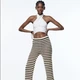 Топ жіночий Zara White Crossed Halter Top S Білий (1044\164\250) - изображение 2