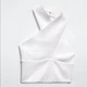 Топ жіночий Zara White Crossed Halter Top S Білий (1044\164\250) - изображение 6