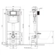 Комплект инсталляция Cersanit Aqua 50 QF + унитаз Cersanit Carina CleanOn с сиденьем duraplast Soft Close S701-816 - изображение 2