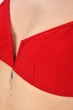 Купальник жіночий однотонний бордового кольору Fashion розмір 75B (204175) - зображення 4