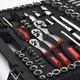 Набір інструментів з тріскачками WURTH REDSTRIPE 1/4" + 3/8" + 1/2" в кейсі 154 предмети (5763100154) - изображение 3