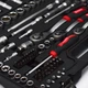 Набір інструментів з тріскачками WURTH REDSTRIPE 1/4" + 3/8" + 1/2" в кейсі 154 предмети (5763100154) - изображение 4