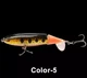 Воблер Topwater Пропбейт приманка 10.5 cm 16.5 g обертовий хвіст Color 5 - зображення 1