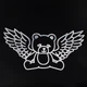 Рюкзак шкільний для підлітка ортопедичний Yes TS-47 Angel Bear, для дівчаток, чорний (559914) - зображення 8