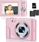 Фотоаппарат Camkory DC403 48Мп / Full HD 30fps / 16X зум / Розовый Б/В - изображение 1