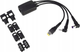 Адаптер живлення для ноутбука Targus ACC1009EUX IEC-C8 - DC F/M 0.12 м Black (ACC1009EUX) - зображення 3