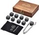 Камни для виски с щипцами в деревянной коробке Whisky Stones 9 шт (LB-23018) - изображение 8
