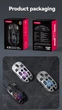 Миша T-WOLF X3 бездротова ігрова з акумулятором, PAW 3311 , 12000 DPI 2,4G+Bluetooth Gray - зображення 6