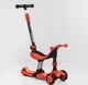 Самокат-велобег детский 3в1 трехколесный BS-71899 (4) Best Scooter, 3 колеса PU со светом, сиденья, амортизаторы, родительская ручка - изображение 1