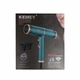 Профессиональный фен для волос Kemei KM-8225 3000 Вт с 2 насадками и функцией холодного обдува, зелёный - изображение 2