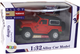 Auto terenowe Lean Toys metalowe z napędem frykcyjnym na baterie 1:32 Czerwone (16291) (5905679078242) - obraz 1