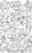 Обои-раскраски Город - микси 60*100 C-100005 1511693 - изображение 1