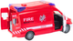 Wóz strażacki Lean Toys z dźwiękiem, światłami i napędem oraz z otwieranymi drzwiami Czerwone (3003) (5905991023357) - obraz 4